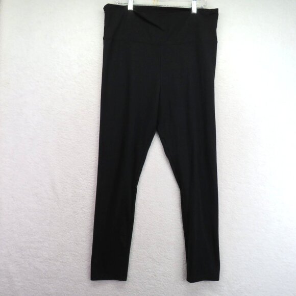 Victorias Secret Pants Womens Size XL Black‎ High Waisted Stretch Leggings - Picture 1 of 8